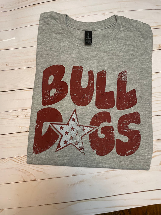 Bulldogs distressed Shirt