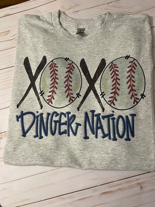 Dinger Nation baseball T-Shirt
